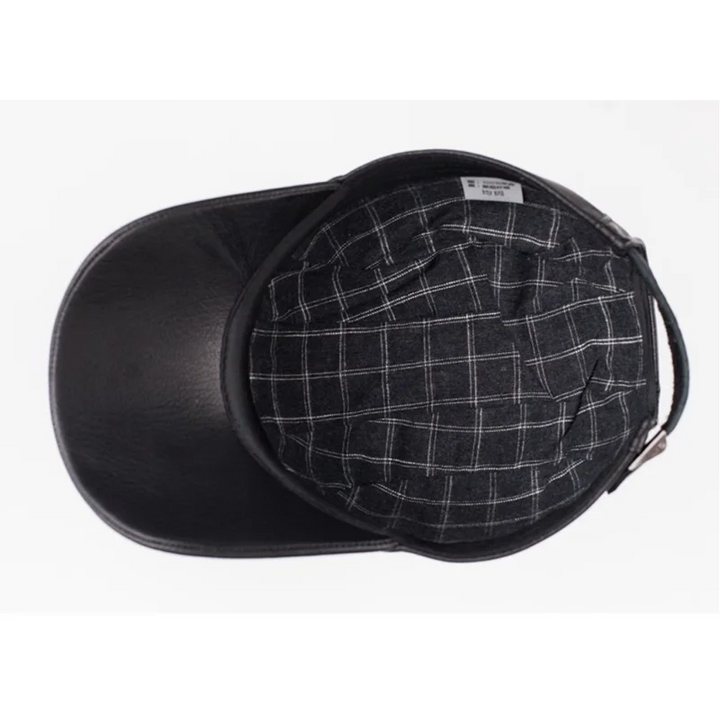 Natural Genuine Leather Baseball Cap