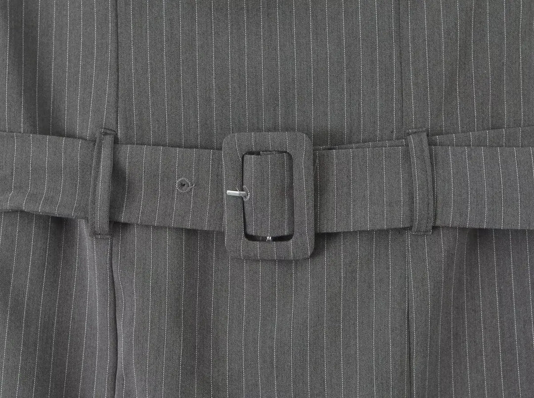 Stunning Striped Suspender Mini Dress