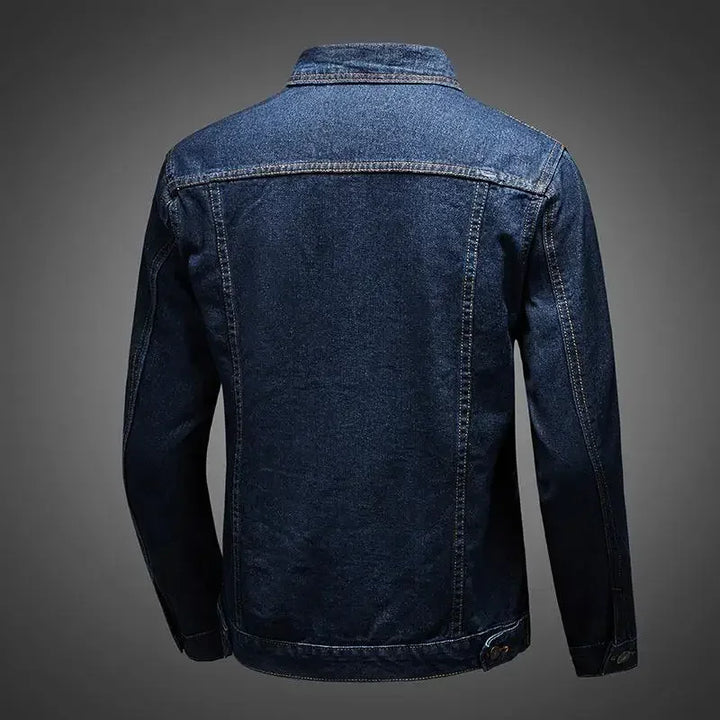Casual Cowboy Men's Denim Jeans Coat