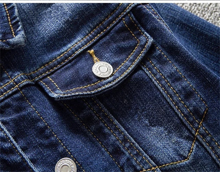 Trendy Button Closure Denim Coat