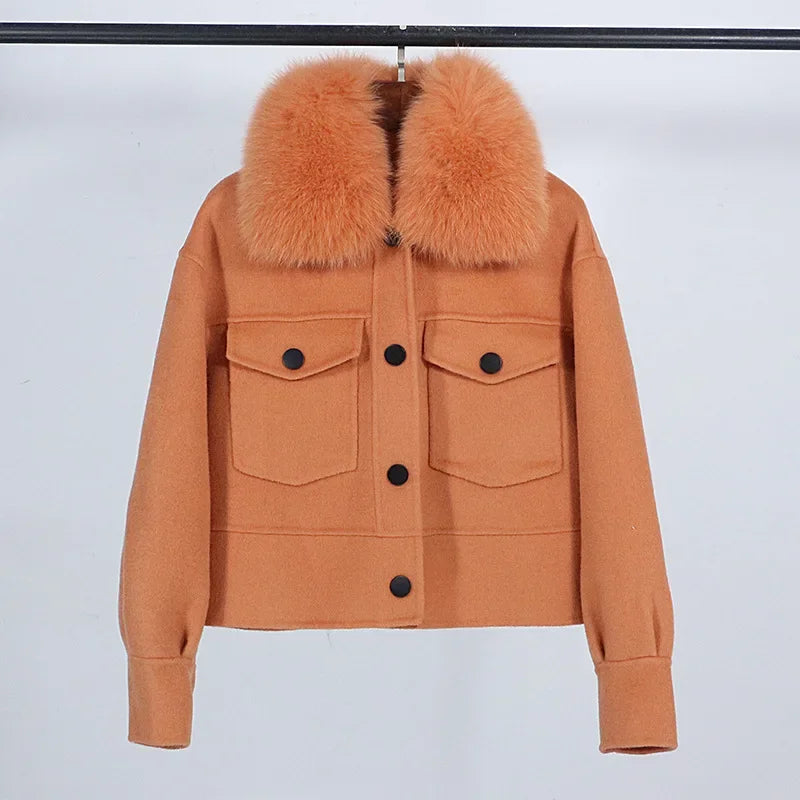 Stunning Double-sided Loose Wool Coat