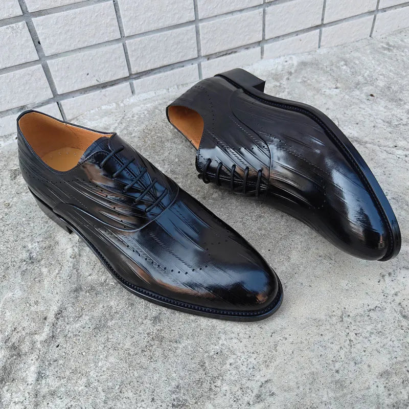 Premium Round Toe Style Leather Shoes
