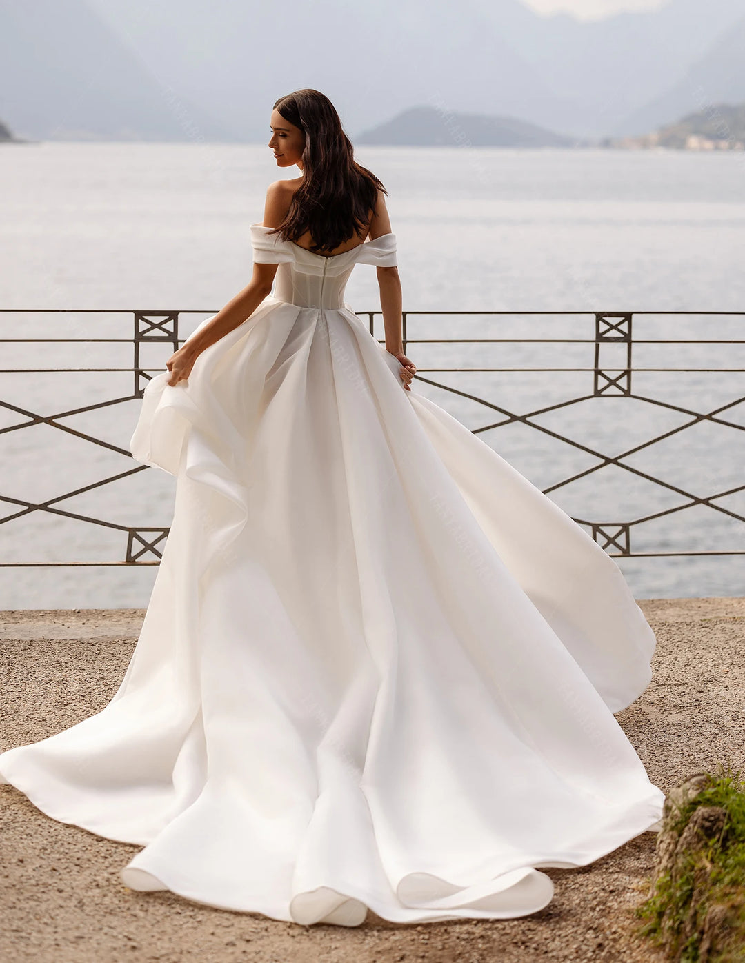 Delicate Organza Satin Bridal Dress