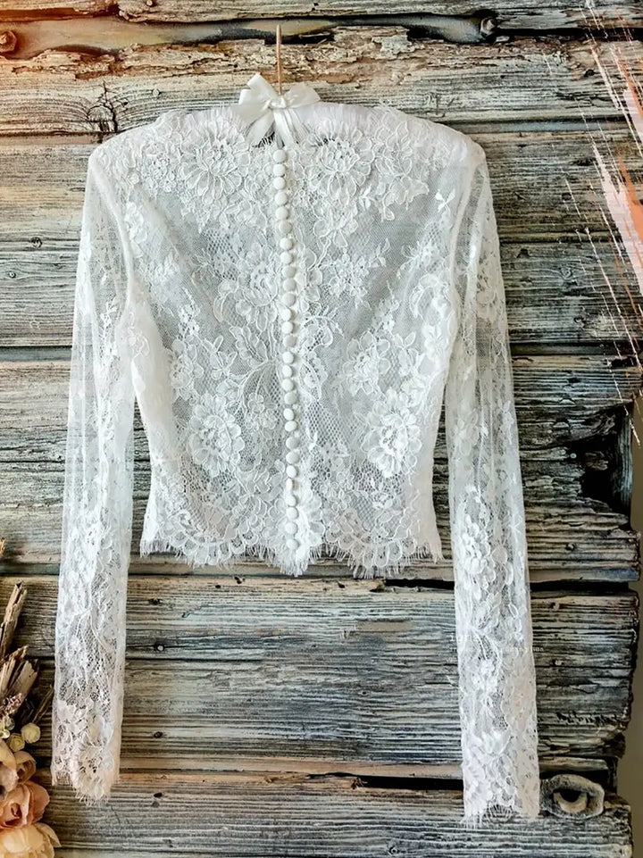 Elegant Long Sleeves Bridal Jacket