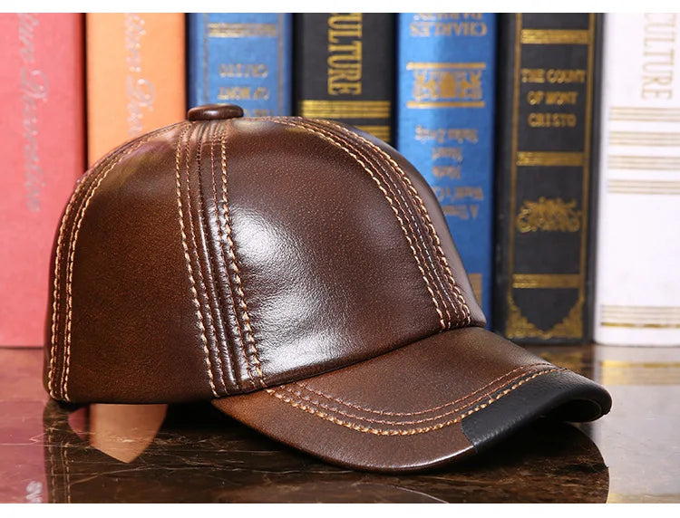Gorgeous Genuine Leather Sports Cap