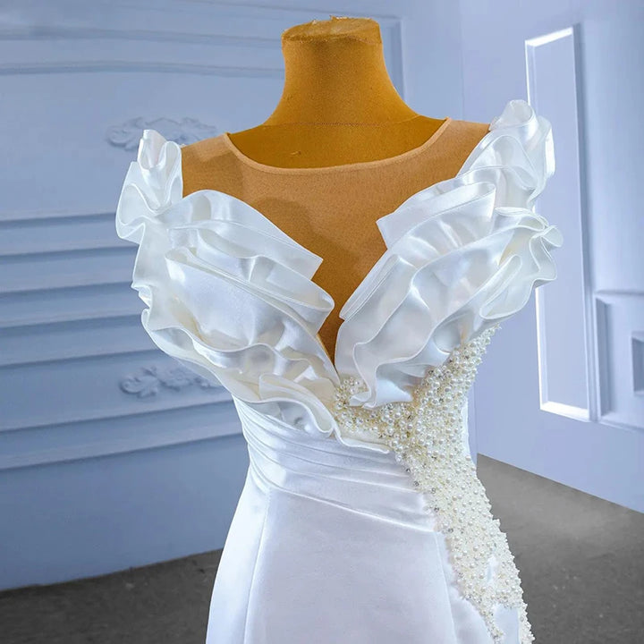 Crystal Sequined Floor-Length Bride's Dress