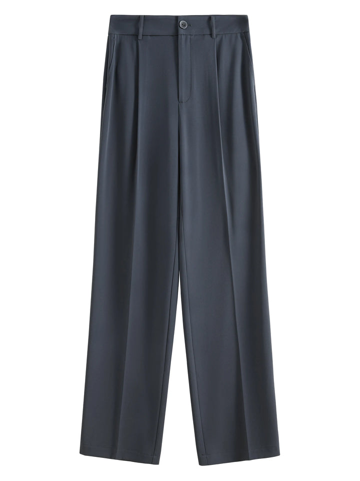 Stylish High Waist Draped Trousers