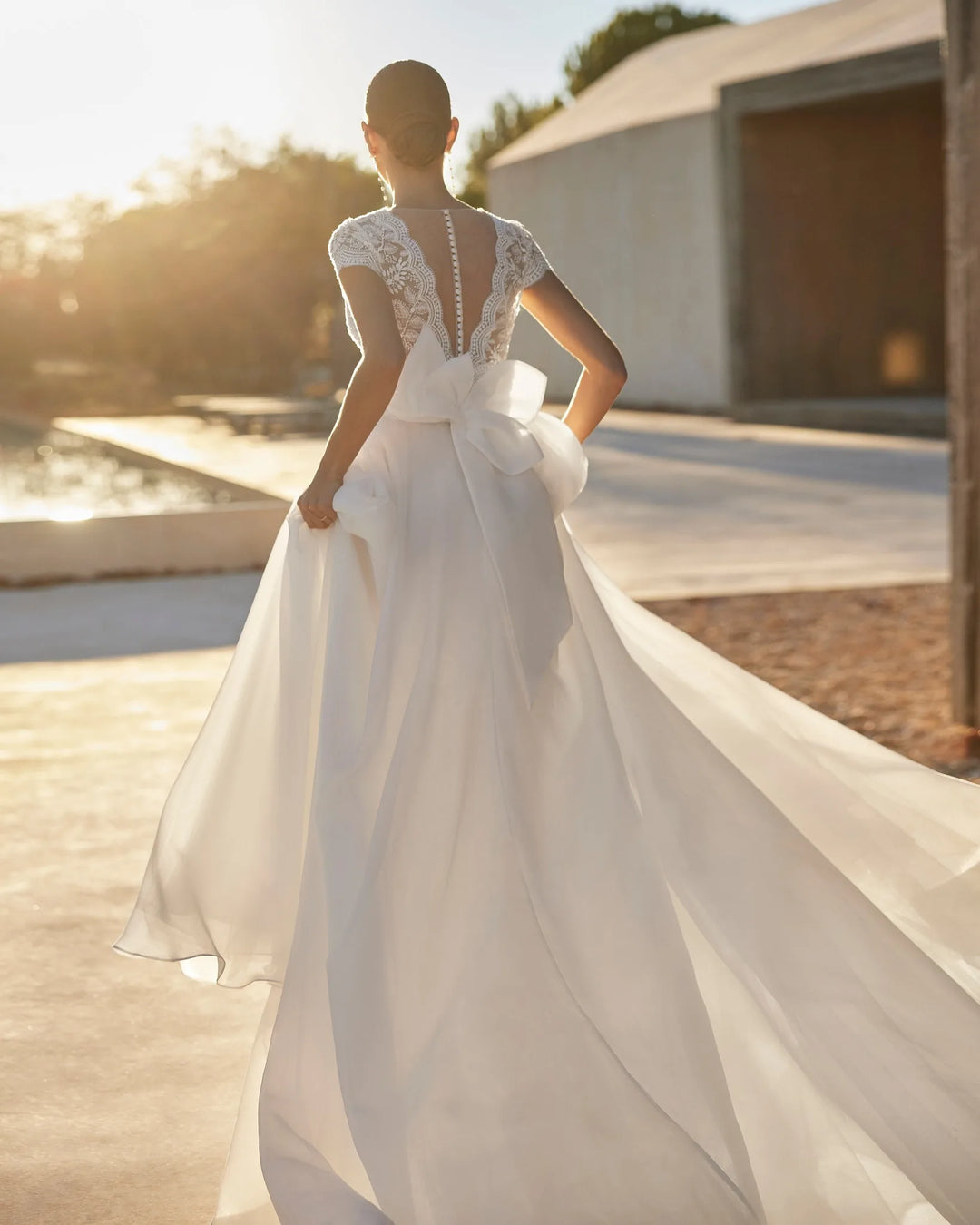 Stunning Button Back Bridal Dress