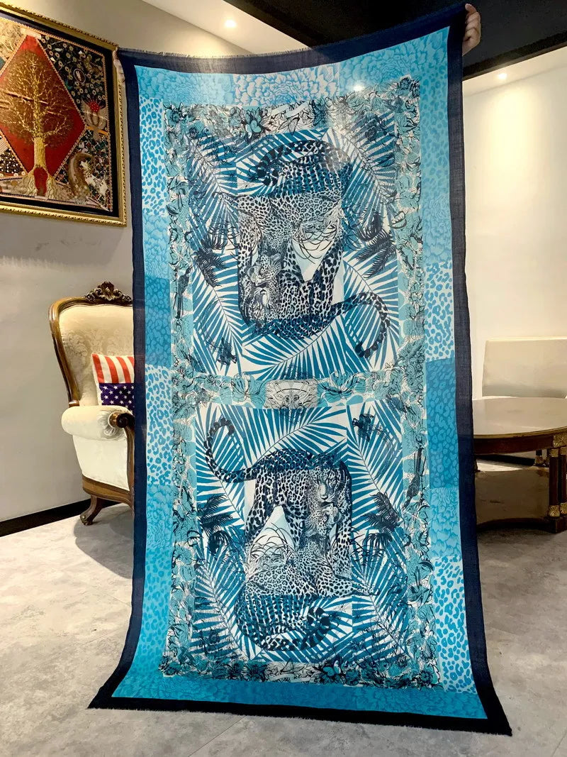 Effortlessly Stylish Long Cashmere Tassels Shawl