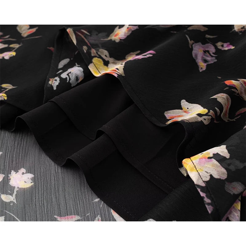 Beautiful Floral Print Midi Dress