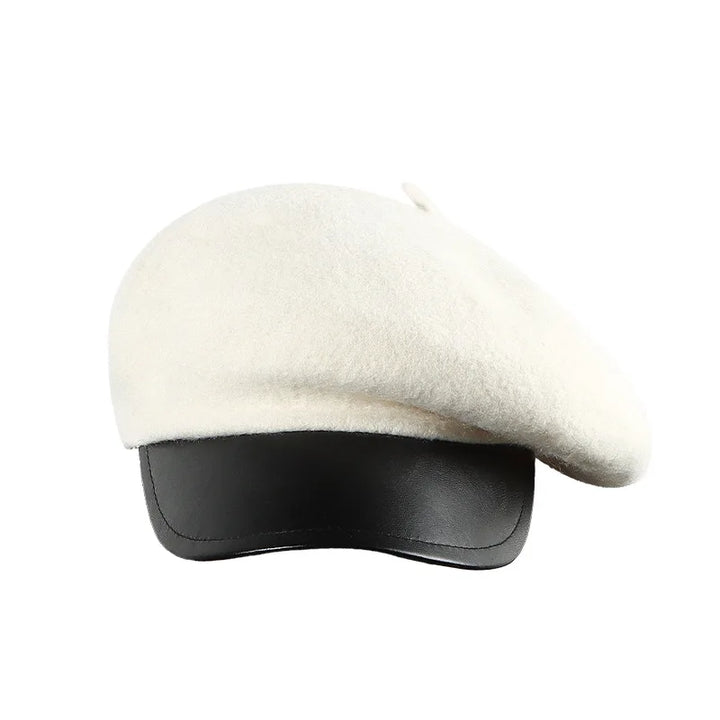 Elegant Knit Wool Beret Hat