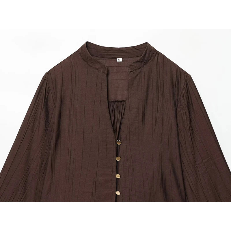 Refined Wide Sleeves Casual Blouse