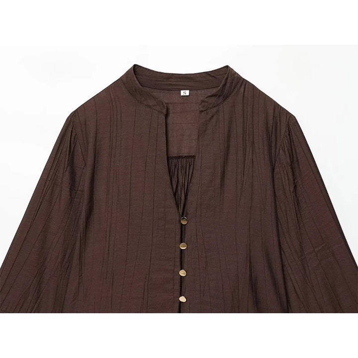 Refined Wide Sleeves Casual Blouse