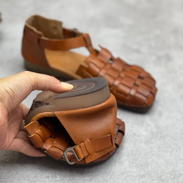 Elegant Soft Bottom Leather Sandals