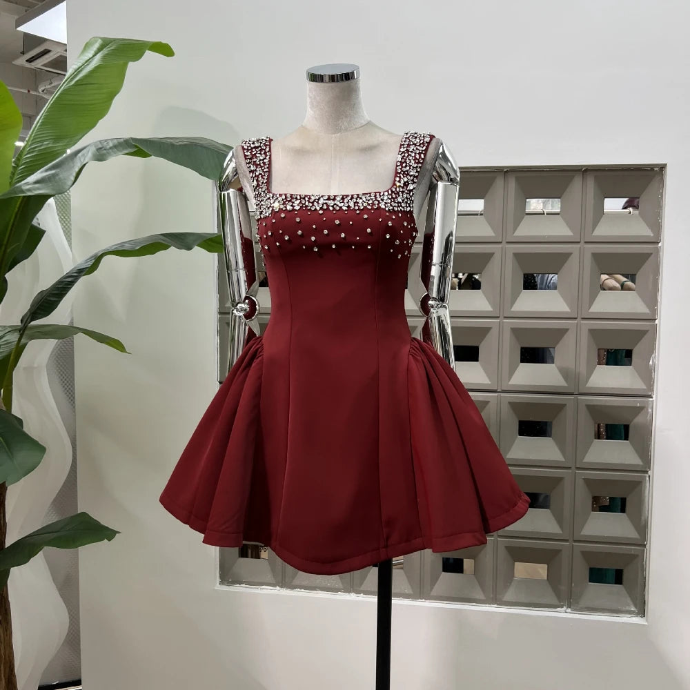 Charming Slim Fit Backless Mini Dress