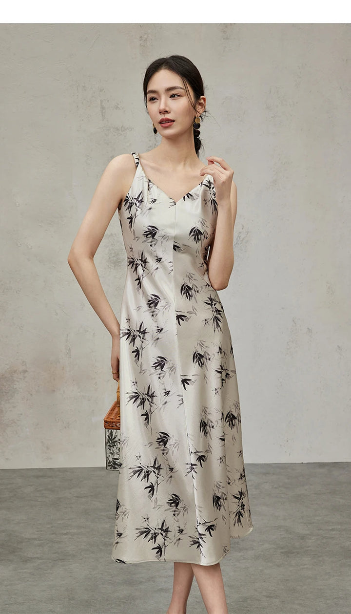 Tank Sleeves A-Line Camisole Dress