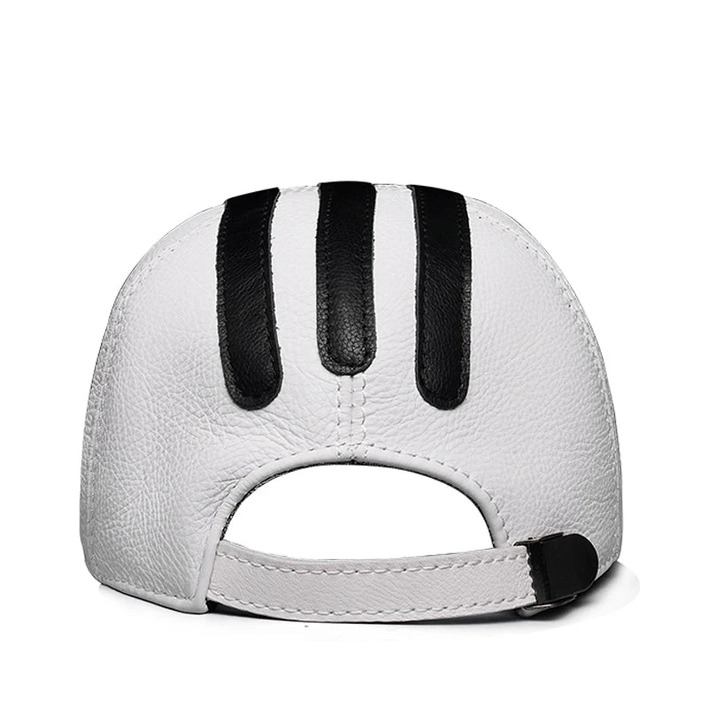 Black Striped Triangle Golf Peaked Hat