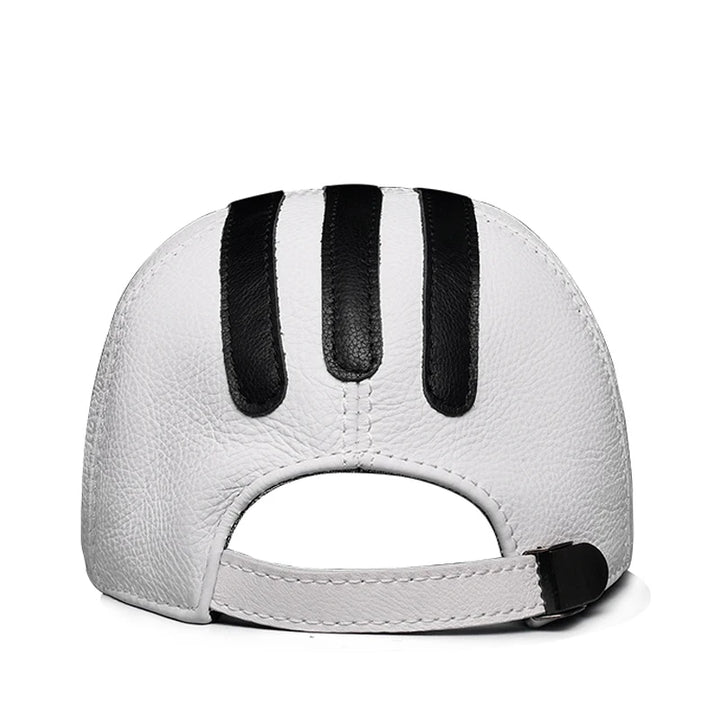 Black Striped Triangle Golf Peaked Hat