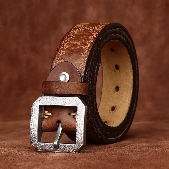 Versatile Extra-thick Genuine Leather Belt