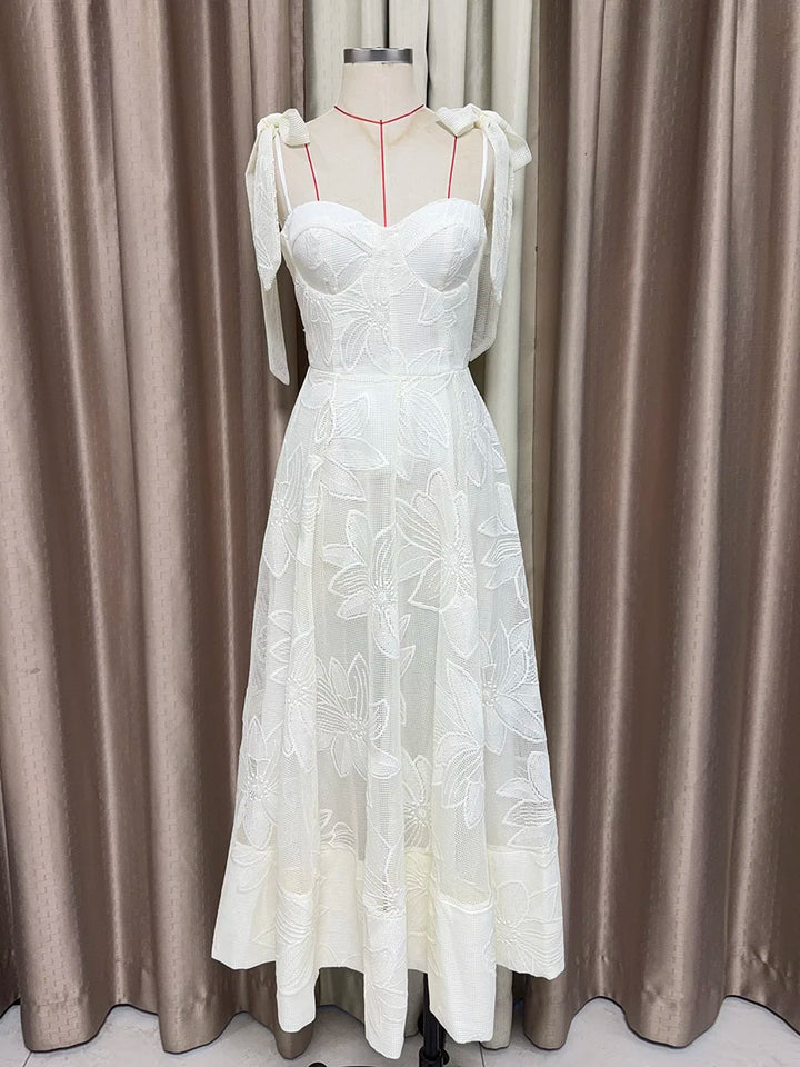 Premium Spliced Bow Party Dress