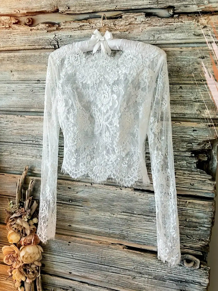 Elegant Long Sleeves Bridal Jacket