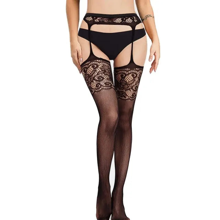 Elegant Thigh High Fishnet Stockings