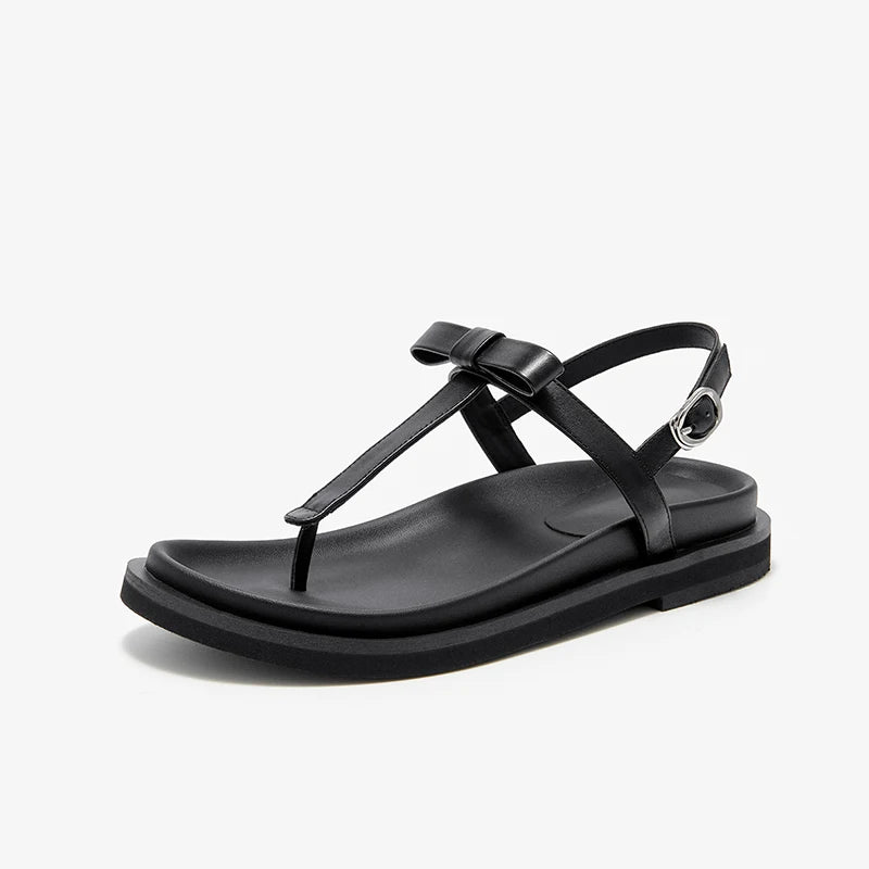 Stylish Buckle Strap Flip-Flop Sandals