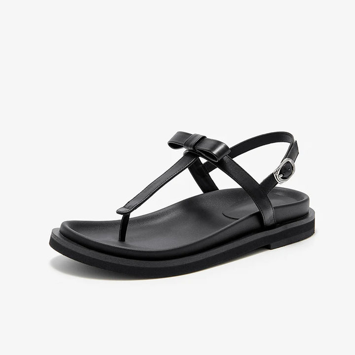Sleek T-Strap Flip-Flops Sandals