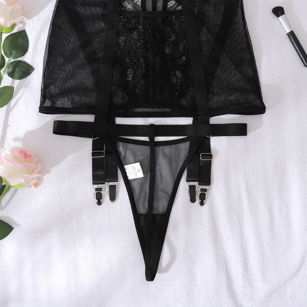 Tempted See-Through Lace Lingerie