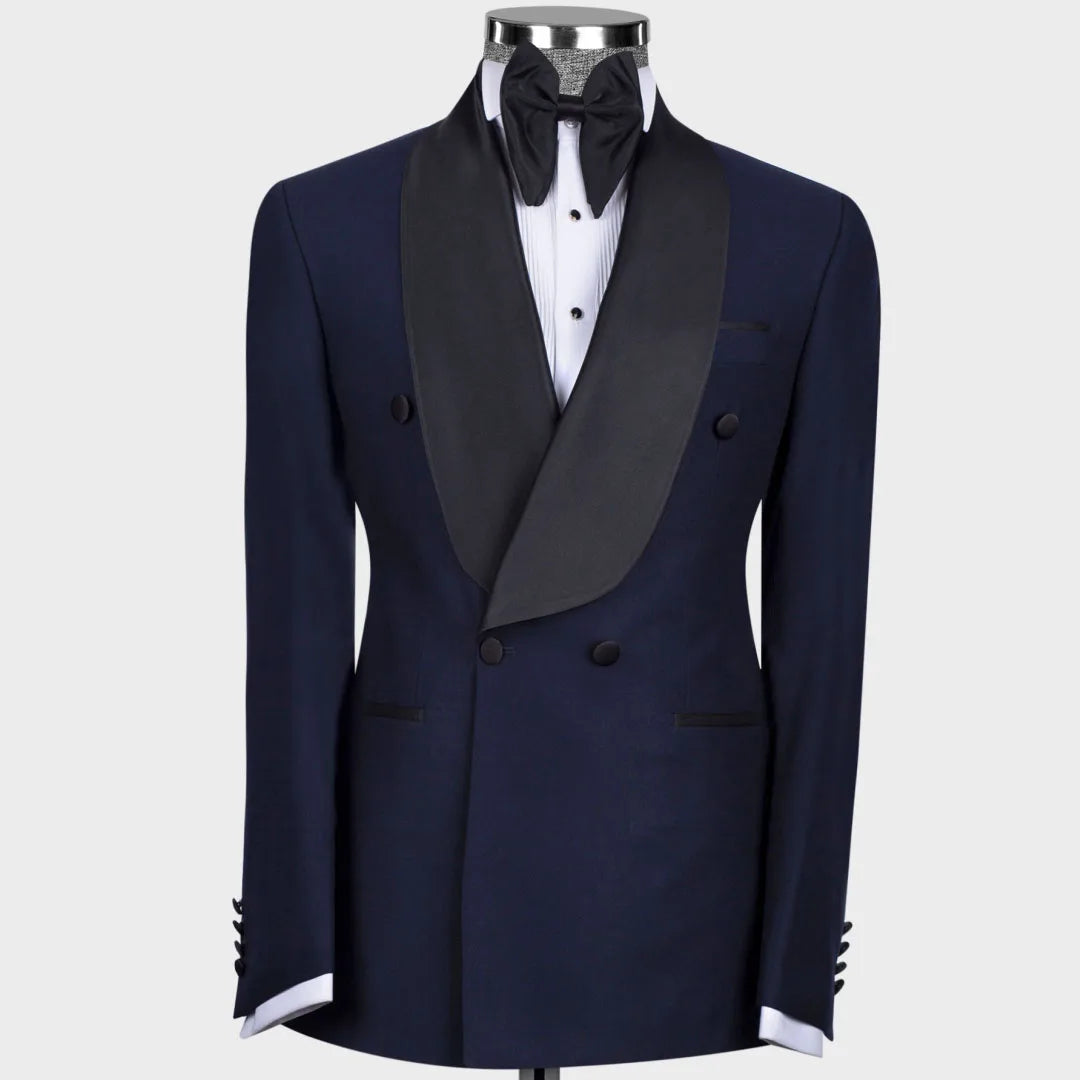 Stylish Bright Lapel 2-Piece Wedding Suit