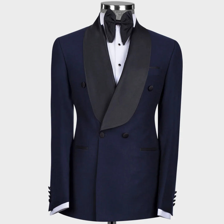 Stylish Bright Lapel 2-Piece Wedding Suit