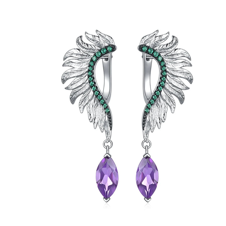 Effective Angel Wings Drop Earrings