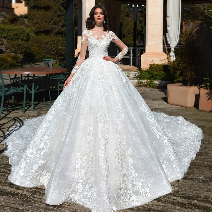 Sweet Organza Beading Bridal Gown
