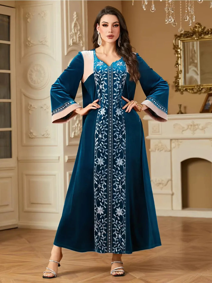 Gorgeous Embroidered Long Abaya