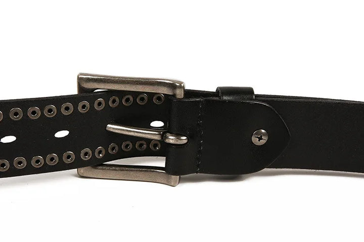 Stylish Geometric Punk Rock Leather Belt