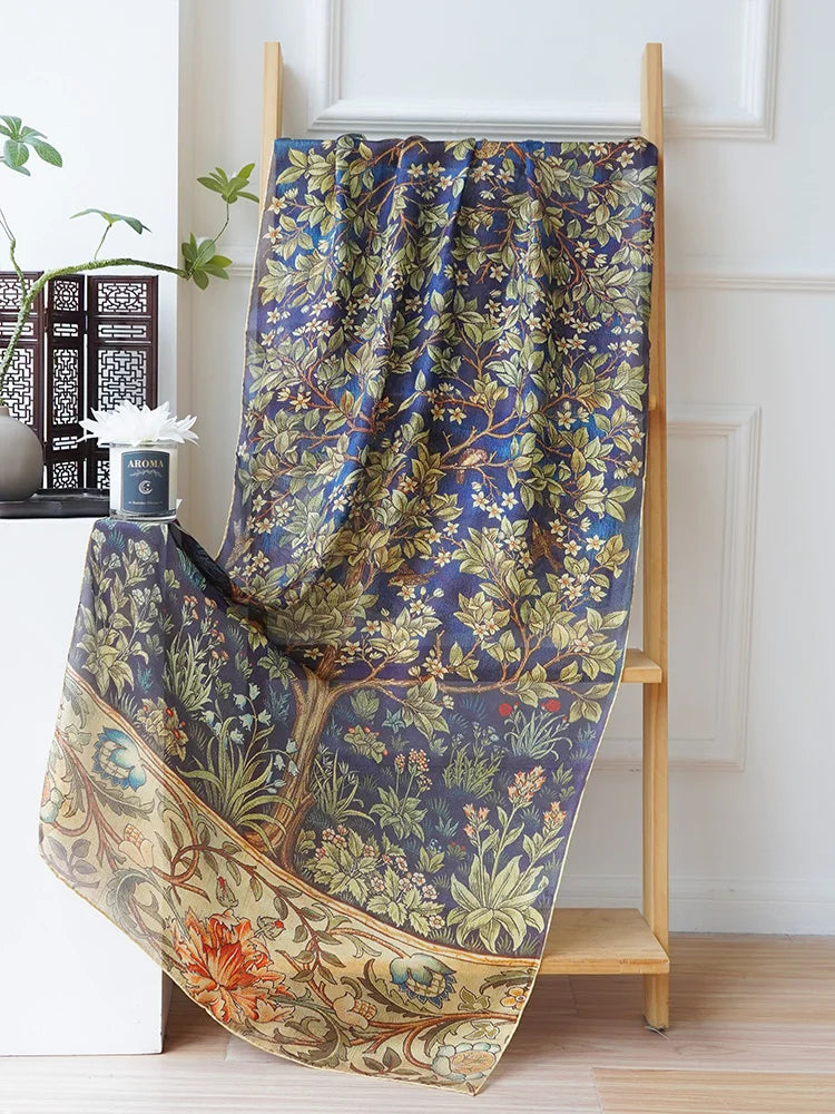 Stunning Long Cape Silk Scarf