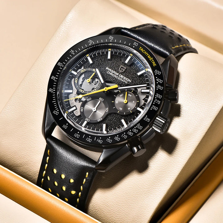 Elegant Luminous Quartz Chronograph Watch