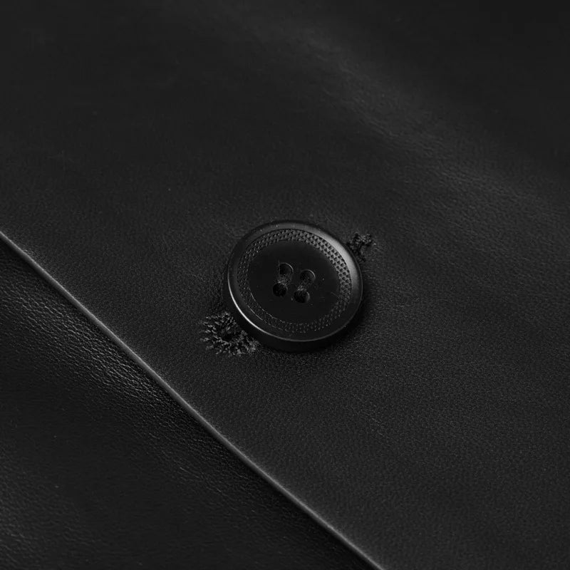 High End Mid-Length Motorcycle Coat