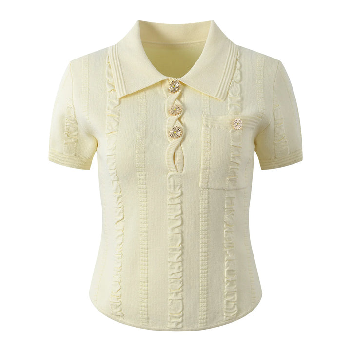 Trendy Short Sleeves Pullover Sweater