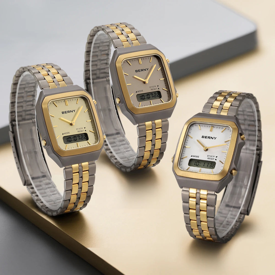 Vintage Square Dial Dashing Quartz Watch
