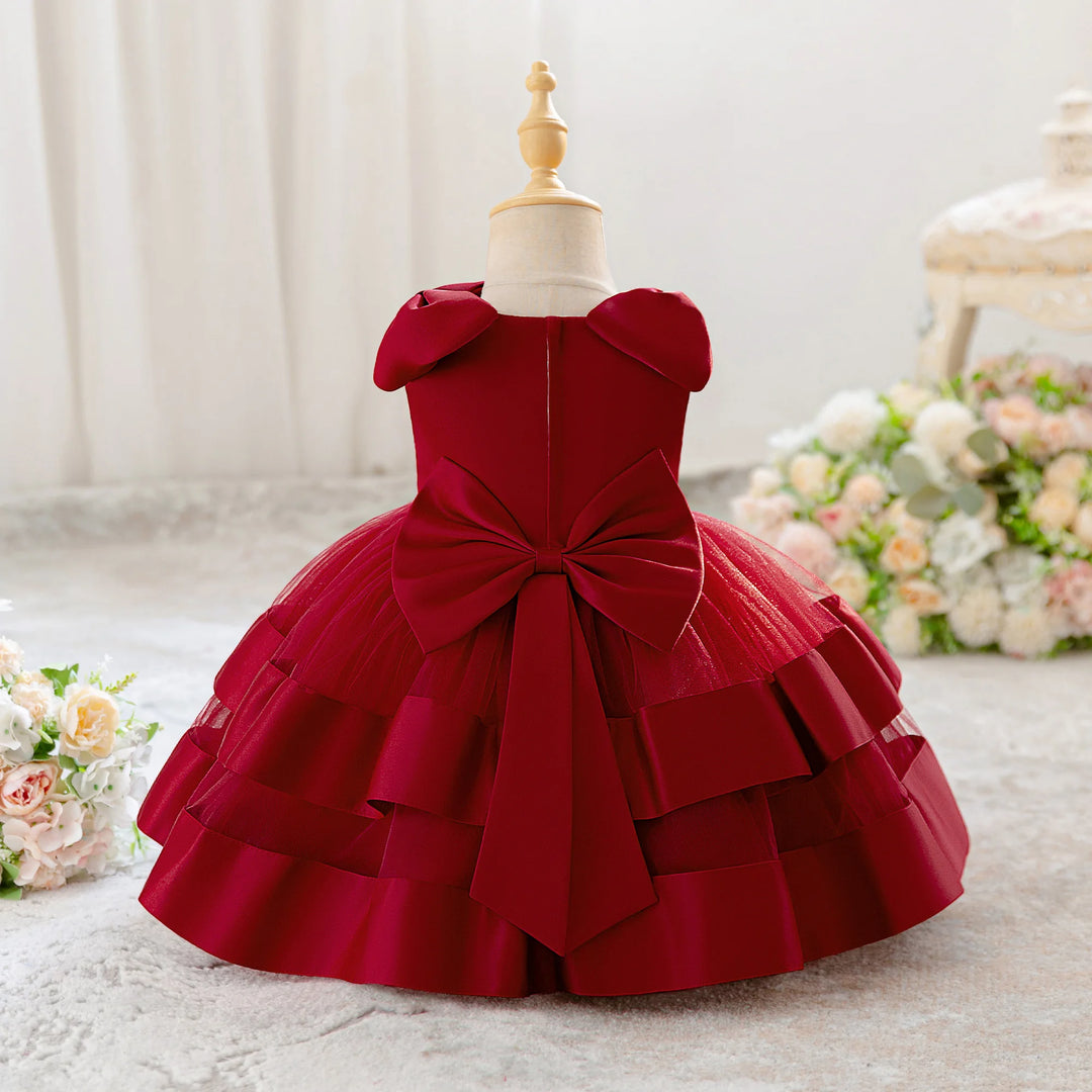 Elegant Bow Tulle Girl&
