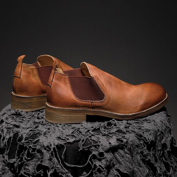 Vintage Step-In Leather Chelsea Boots