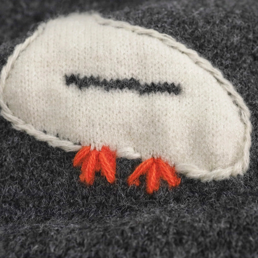 Sweet Embroidered Turtleneck Jumper