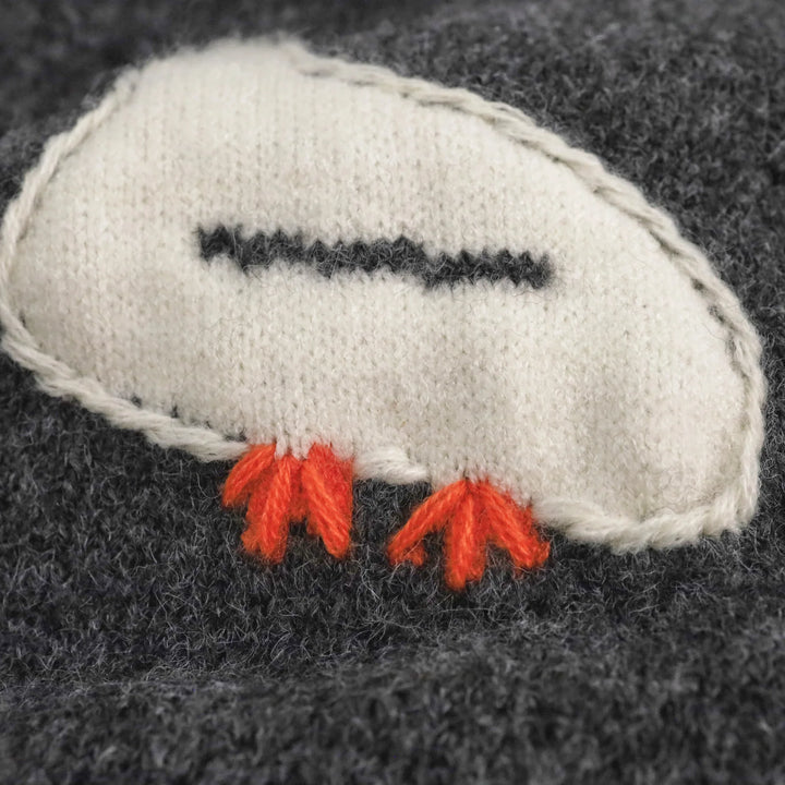 Sweet Embroidered Turtleneck Jumper