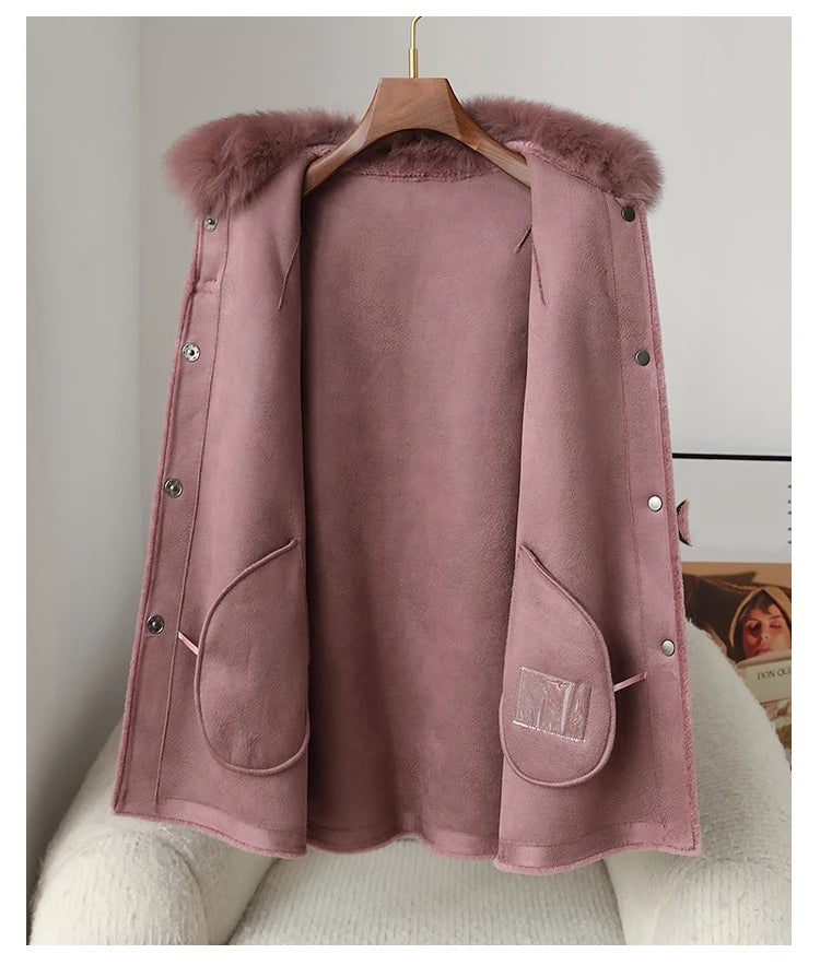 Classic Sheep Wool Shearling Coat