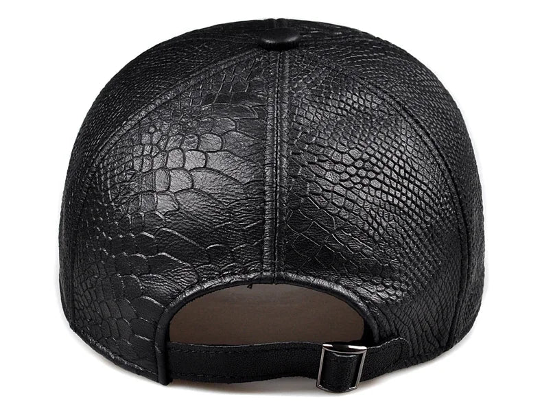 Smart Sheepskin Leather Baseball Cap
