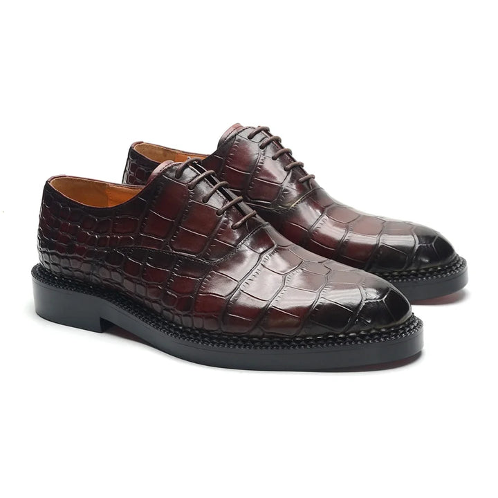 Elegant Patterned Oxfords Shoes
