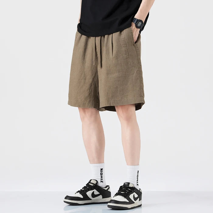 High-Quality Linen Loose Shorts