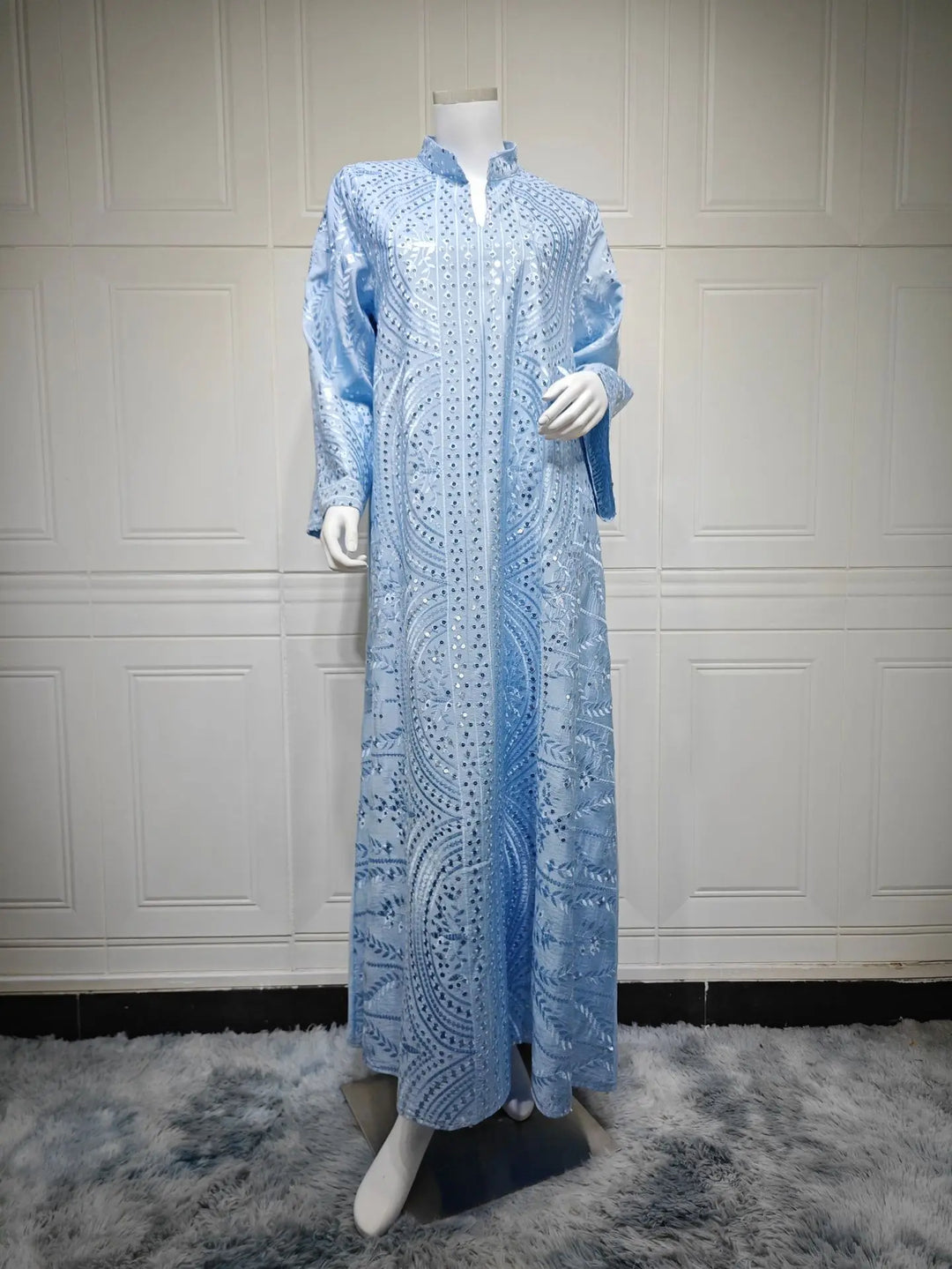 Lovely Embroidered Long Abaya Dress