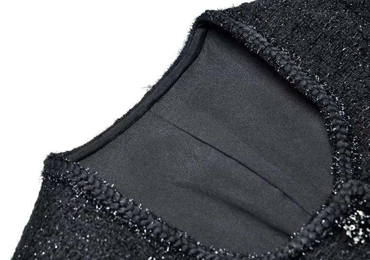 Single Breasted Spliced Formal Dress